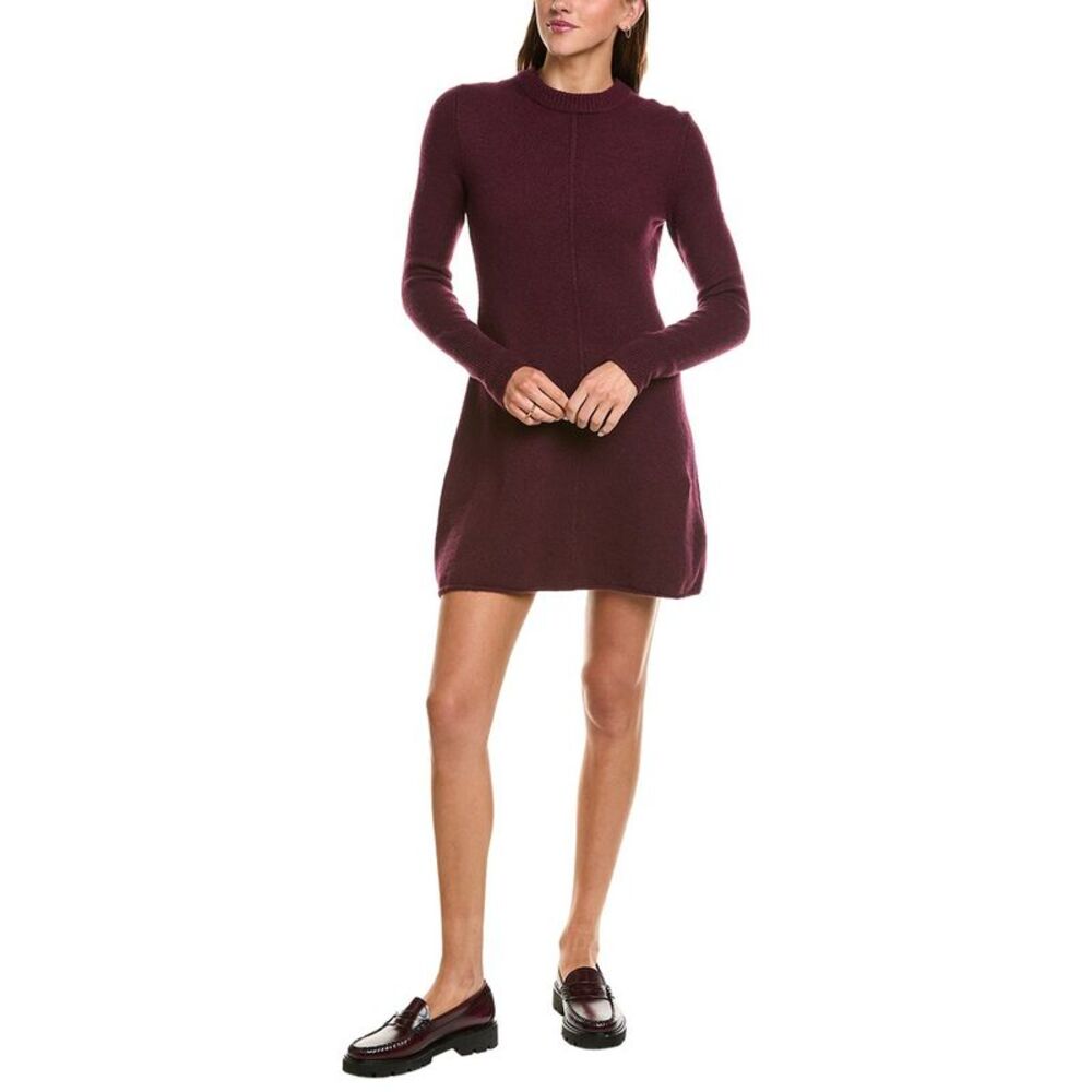 Madewell Womens Southgate Mini Wool-Blend Sweaterdress, Red